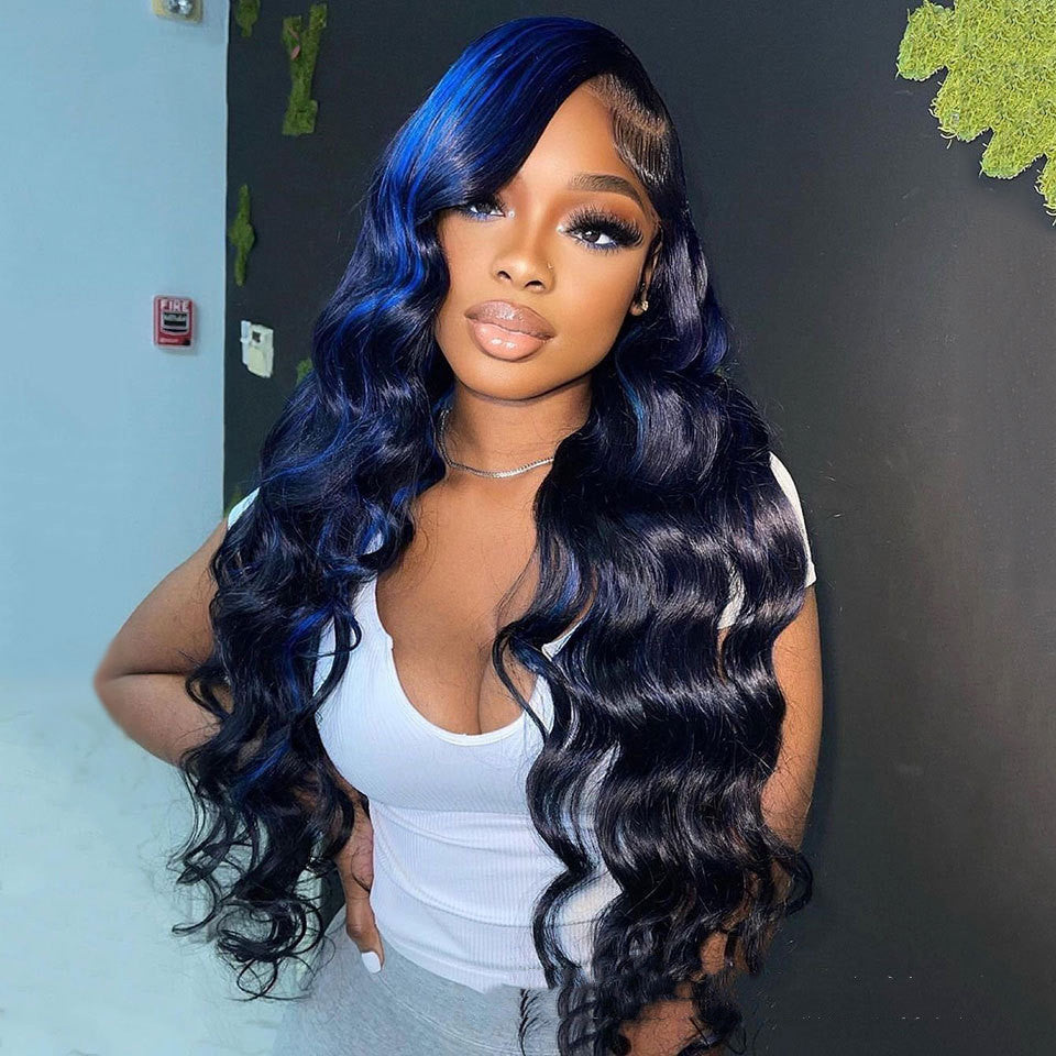 Highlight Body Wave Human Hair Lace Front Wig Highlight Body Wave Human Hair Lace Front Wig